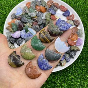 Offre Spéciale : Pierre de Quartz Cristallin Facettée en Forme de Lune, 3 cm, Plusieurs Matériaux Disponibles, Taille Personnalisable Acceptée, Envoi Aléatoire - Product Image 5