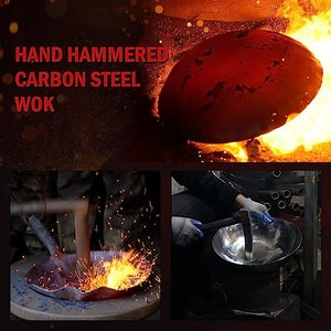 Chảo gang đúc thủ công có tay cầm bằng gỗ, không dính, không phủ lớp chống dính - Product Image 4