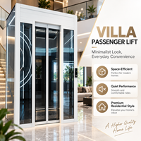 Ascenseur domestique silencieux de type portique, petit ascenseur à cadre portique 220V pour villa intérieure