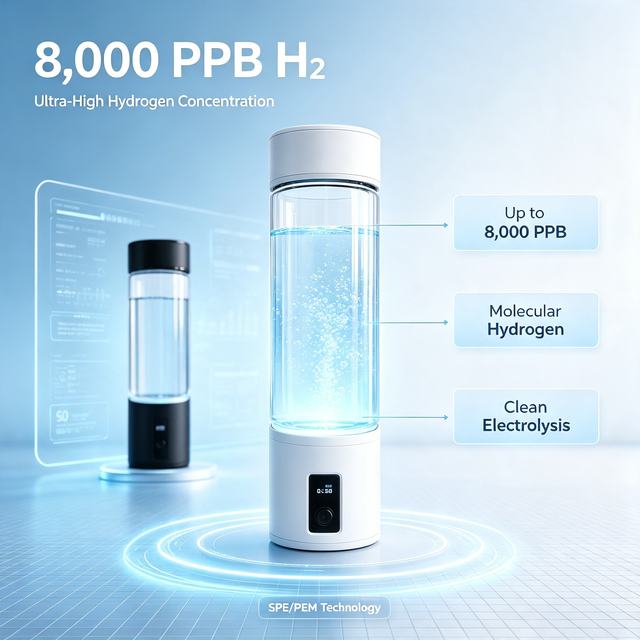 Guangzhou Hibon High Quality Hydrogen Water Generator Outdoor Portable Hydrogen Water Bottle