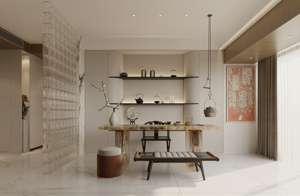 Bản vẽ xây dựng kiến trúc phòng khách thanh lịch Nexus sang trọng hiện đại tối giản thiết kế nội thất kết xuất 3D - Product Image 4