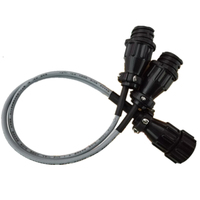 Adaptateur de prise USB double partagée AIS PILOT PLUG SPLITTER, interface 1/2, câble USB, matériau ABS, type standard