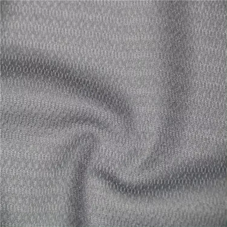 SY247 50% Polyester 50% Cation Quick Dry 120GSM Birdeye mesh Fabric for T-shirts jersey fabric