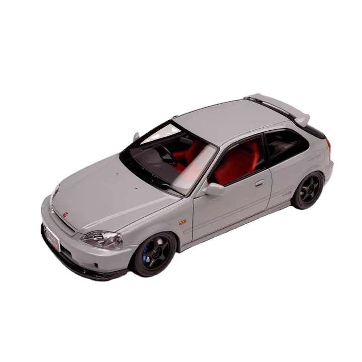 Modellino Auto Motor Helix 1/18 Honda Civic EK9 Type R Silver | Motorsport Maranello