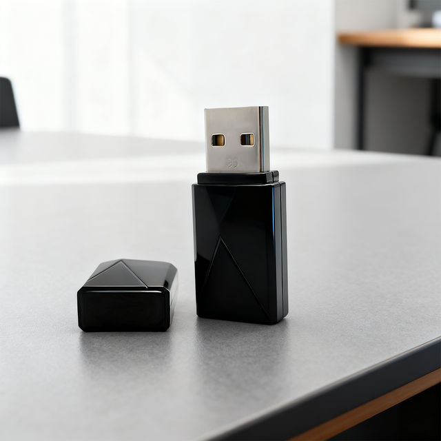 AX900Mbps WiFi 6 External USB Adapter for Laptop with BT5.3 Wireless for 1080P 50m+ Range No-Driver for Win 10/11