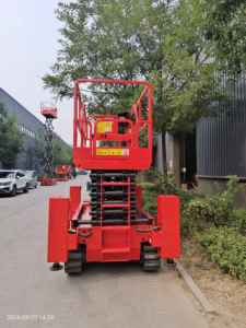 Piattaforma di Lavoro su Ruote Everlift 113kg, Piattaforma Cinese a Forbice Cingolata per Sollevamento, Trazione e Posizionamento - Product Image 3