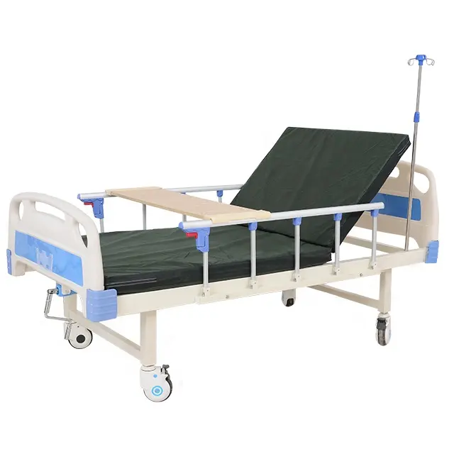Cheap Price Factory Supply One Crank Manual Medical Hospital Patient Bed