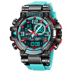 STRYVE Orologi Sportivi da Uomo alla Moda, Resistenti agli Urti, Impermeabili 50M, <span class=keywords><strong>Orologio</strong></span> da Polso con LED, Sveglia, <span class=keywords><strong>Cronometro</strong></span>, Modello 8025 - Product Image 4
