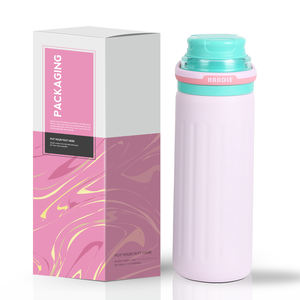 Mango retráctil de calidad alimentaria SUS304 Taza aislada deportiva Tazas de agua potable directas de 500ml - Product Image 1
