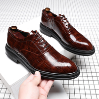Chaussures habillées et Richelieu pour hommes en dentelle, tailles 45 et 46, vente en gros