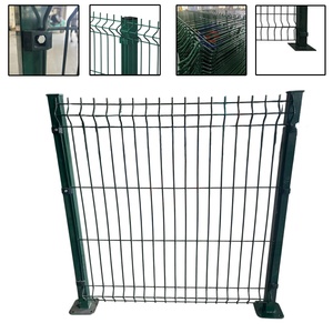 Panneau de clôture en treillis soudé en maille V recouvert de PVC, clôture 3D incurvée pour jardin résidentiel - Product Image 4