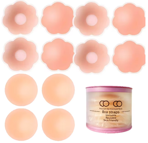 Penutup Puting Payudara Wanita Warna Kulit Tak Terlihat, Pembesar Payudara, Aksesori Pakaian Dalam untuk Olahraga - Product Image 1
