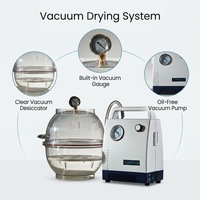 Étuvette de laboratoire sous vide en borosilicate haute résistance à la corrosion pour le séchage et le stockage de réactifs