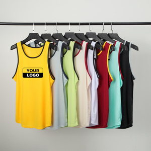 Wholesale Custom Logo Men's Plus Size High Elasticity Sleeveless Slim Fit Quick-drying Fitness Activities - Product Image 1