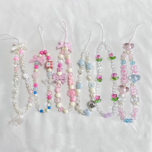 Chaîne de téléphone à pendentif en forme d'ours rose INS avec perles pour <span class=keywords><strong>iPhone</strong></span>, cordon de suspension tendance pour femmes, cordon anti-perte, bijou, breloque, sangle, cadeau - Product Image 1