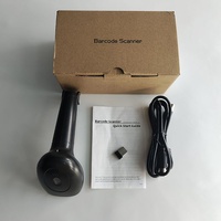 Escáner de Código de Barras Portátil con Ultra Larga Duración de Batería de 18 Horas, Compatible con Conexión Inalámbrica 2.4G y Conexión USB con Cable