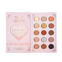 Palette de fards à paupières imperméable à trois couches en gros, en forme de livre, mats et scintillants, pour marque distributeur