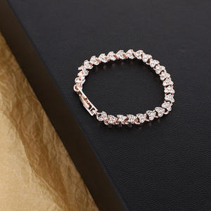 Csja — bracelets à paillettes pour femme, bracelet multi-<span class=keywords><strong>pierre</strong></span>, or rose, cristal tennis, zircon naturel, 2021 - Product Image 5