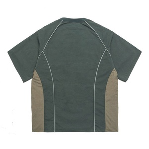 เสื้อยืดออกกำลังกายทรงโอเวอร์ไซส์สำหรับผู้ชาย พิมพ์ลายการ์ตูนวินเทจด้วยระบบดิจิทัล ผ้าฝ้าย 100% แต่งขอบตัดสี ขายส่ง - Product Image 4