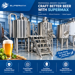 Komplette Brauerei-Ausrüstung Schlüsselfertige Brau-Linie Maischebehälter Gärbehälter Kessel Whirlpool Unitank <span class=keywords><strong>Brite</strong></span> Tank für Brauhaus-Projekte - Product Image 1