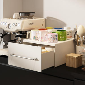 سطح مكتب مستدام ومستطيلي معدني للأكواب وطاولة المطبخ مع حامل متعدد الوظائف - Product Image 4