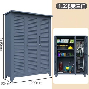 Armadio da Esterno Impermeabile per Giardino, per Organizzare Attrezzi e Scope - Product Image 2