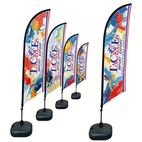 Drapeaux publicitaires de haute qualité, bannières et accessoires d'affichage, drapeaux à plumes personnalisés imprimés