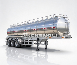 รถพ่วงบรรทุกนมสแตนเลสเกรดอาหาร 3 เพลา 38700 ลิตร แบบมีฉนวนสำหรับขนส่งนมสด - Product Image 2
