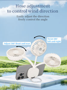 Magnetic Small Electric Handheld <b>Fan</b> Quiet Outdoor Portable Rechargeable Battery Cooling <b>Fan</b> for Household Desktop Use - Product Image 3