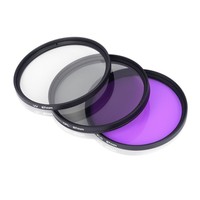 Kit de filtres pour objectif d'appareil photo reflex numérique Takenoken UV CPL FLD Anti-buée 3 pièces