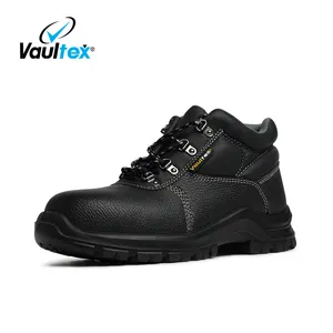 Vaultex sepatu keselamatan kerja pria, S3 kulit asli Anti Slip, sepatu Keamanan Industri nyaman sol luar untuk Dubai