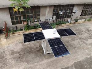 Torre de Iluminación Solar LED Portátil de 400W con Remolque y Sistema de Carga de Alta Eficiencia de 1800W para Seguridad en Exteriores - Product Image 3