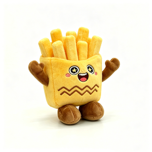 Fries Plush <b>Toy</b> <b>Stuffed</b> Animal <b>Soft</b> Pillow For Kids Birthday Gift Unisex Stress Relief - Product Image 1