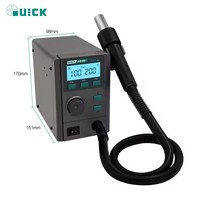 Station de soudage à air chaud QUICK 859D+ 220V 580W avec affichage numérique LED, pistolet à air chaud à soufflerie douce, outils de station de retravaillage SMD BGA