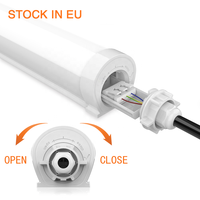 1200mm 35W IP65 IK08 LED 삼중 방수등 130lm/W CE CB 방습형 배튼 조명기구 (주차장, 창고용)
