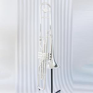 Trombone di alta qualità tono Trombone ottone argento placcato Trombone per Marching Band & <span class=keywords><strong>Orchestra</strong></span> - Product Image 1