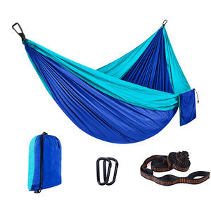 Haute qualité <span class=keywords><strong>pas</strong></span> <span class=keywords><strong>cher</strong></span> personnalisé 100% Nylon Parachute tissu simple et Double arbre suspendu hamac pour la randonnée Camping aventure - Product Image 5