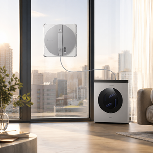 ECOVACS W3 OMNI Robotic Window <b>Cleaner</b>, WIN-SLAM 5.0, TruEdge Tech, 3-Jet <b>Spray</b>, for Home/Office/Hotel - Product Image 1