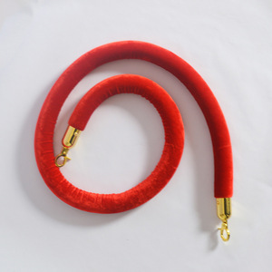 Poteau de contrôle de file d'attente VIP pour hôtel, banque, avec barrière dorée, support pour tapis rouge, corde en velours, protection IP10 - Product Image 5