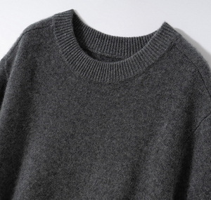 Suéter <span class=keywords><strong>de</strong></span> Cachemira <span class=keywords><strong>de</strong></span> Manga Corta para Mujer, con Logotipo Personalizado, Cuello Redondo, Tejido <span class=keywords><strong>de</strong></span> <span class=keywords><strong>Lana</strong></span> <span class=keywords><strong>de</strong></span> Cachemira, Capa Interior, Mongolia Interior - Product Image 4