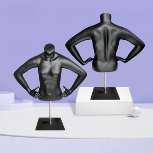 <span class=keywords><strong>Maniquí</strong></span> de Fibra de Vidrio para Ropa Interior, Talla Grande, Deportivo, sin Cabeza, para Exhibición de Prendas de Hombre y <span class=keywords><strong>Mujer</strong></span>, Color Negro - Product Image 3