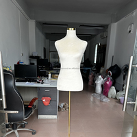 Maniquí de Costura Tipo Pin de Fábrica de Guangzhou, Modelo de Vestido para Confección, Forma de Vestido de Medio Cuerpo Femenino, Maniquí de Sastre con Pin