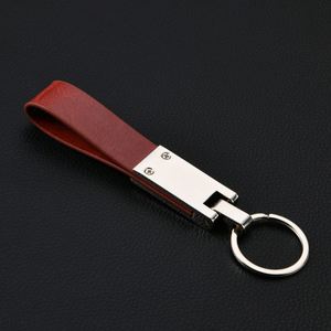 Customized Wholesale Business Small Gifts for Auto Show Event <b>Leather</b> Car <b>Keychain</b> Key Chain - Product Image 3