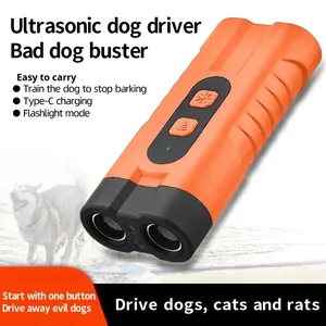 Nueva luz LED recargable Control de ladridos ultrasónico Dispositivo antiladridos Repelente de perros silencioso Nuevo entrenamiento de perros Plástico - Product Image 2