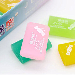 Jelly kẹo màu tẩy cho trẻ em trong suốt huỳnh quang phát sáng trong bóng tối cổ điển hình dạng không độc hại trường nguồn cung cấp nghệ thuật bán buôn - Product Image 5