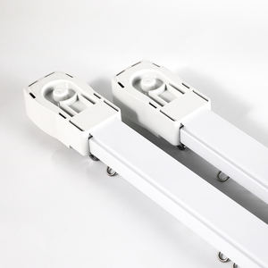 Rail de rideau à double rail motorisé et manuel pour la superposition de rideaux transparents et occultants <span class=keywords><strong>sur</strong></span> la même fenêtre - Product Image 5