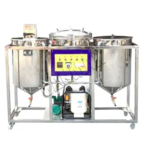 Hot Sale In Europe Small Refinery Machine Automatic Refined Sunflower Palm Oil Refining Equipment