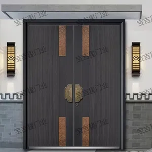 Puerta Principal <span class=keywords><strong>de</strong></span> Estilo Moderno y Opulento para Mansión o Casa <span class=keywords><strong>de</strong></span> Campo Luvindow, Puerta Acristalada con Luz Lateral, Puertas Giratorias - Product Image 5