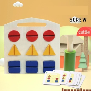 Juego de Herramientas de <span class=keywords><strong>Carpintero</strong></span>, Llave Inglesa Pequeña, Destornillador, Maletín de Madera, Combinación y Ensamblaje, Juguetes de Herramientas para Niños y Niñas - Product Image 3