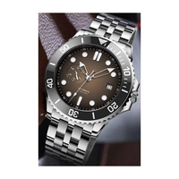 Montres de plongée automatiques mécaniques en acier, design et personnalisation sur mesure, affichage 24 heures, pour marque privée